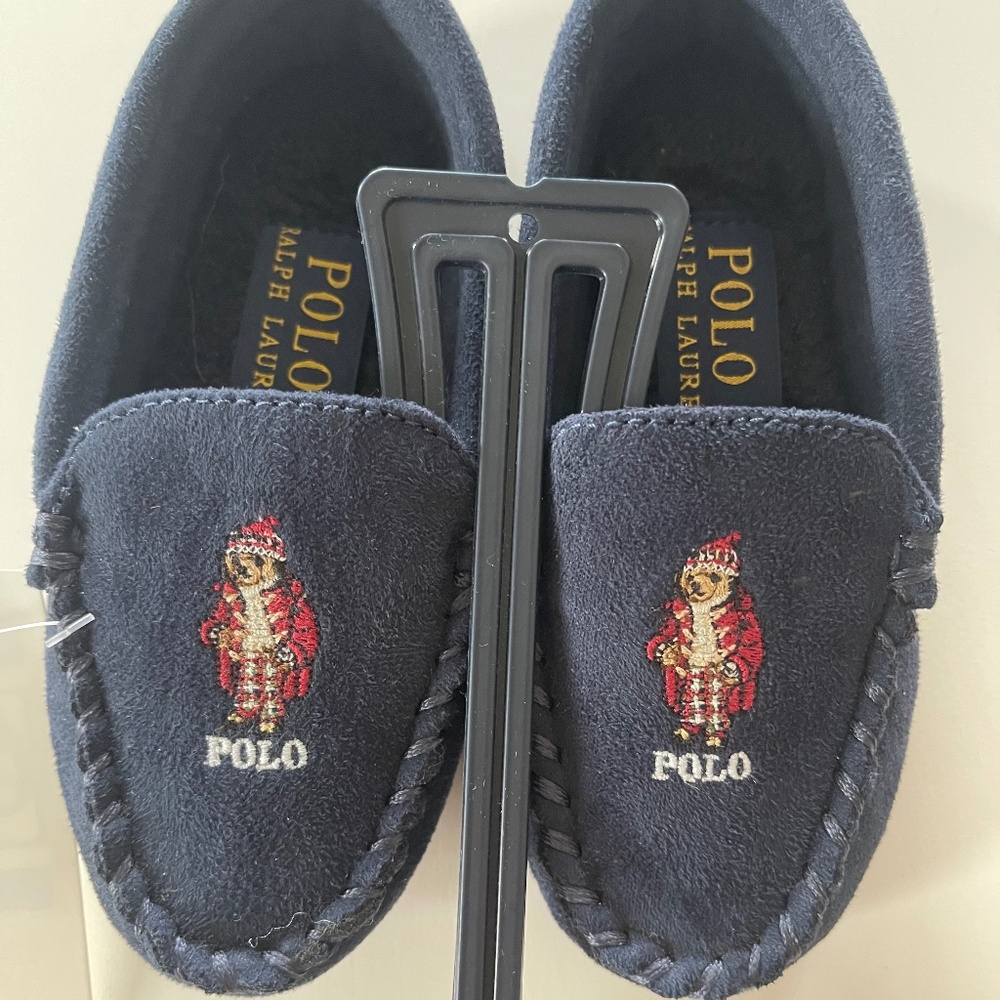 Ralph Lauren Polo Teddy Bear Baby Boys slippers